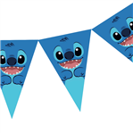 Banderín triangulos Stitch